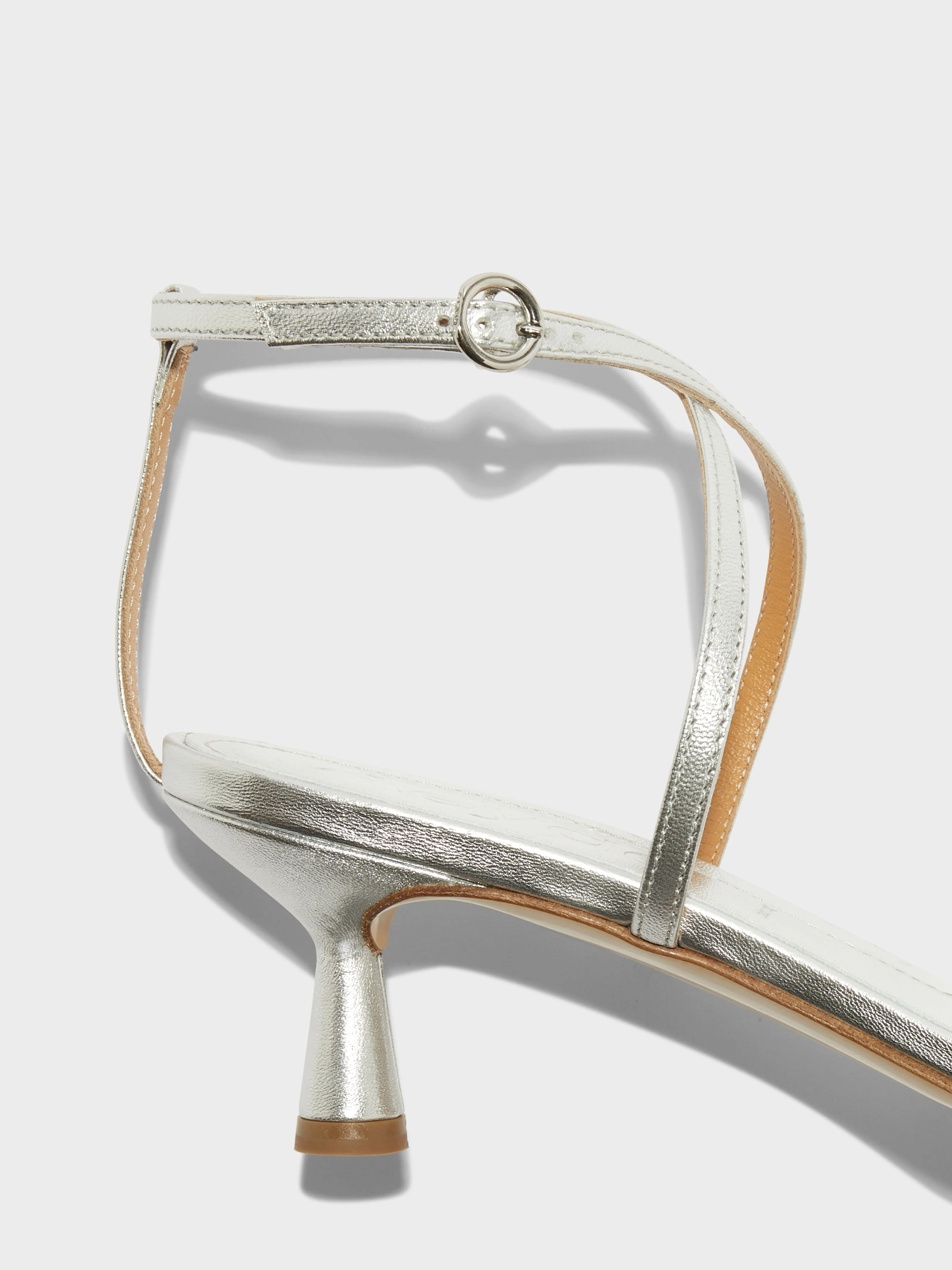 Maeve Leather Stiletto Sandals Stylish High Heels