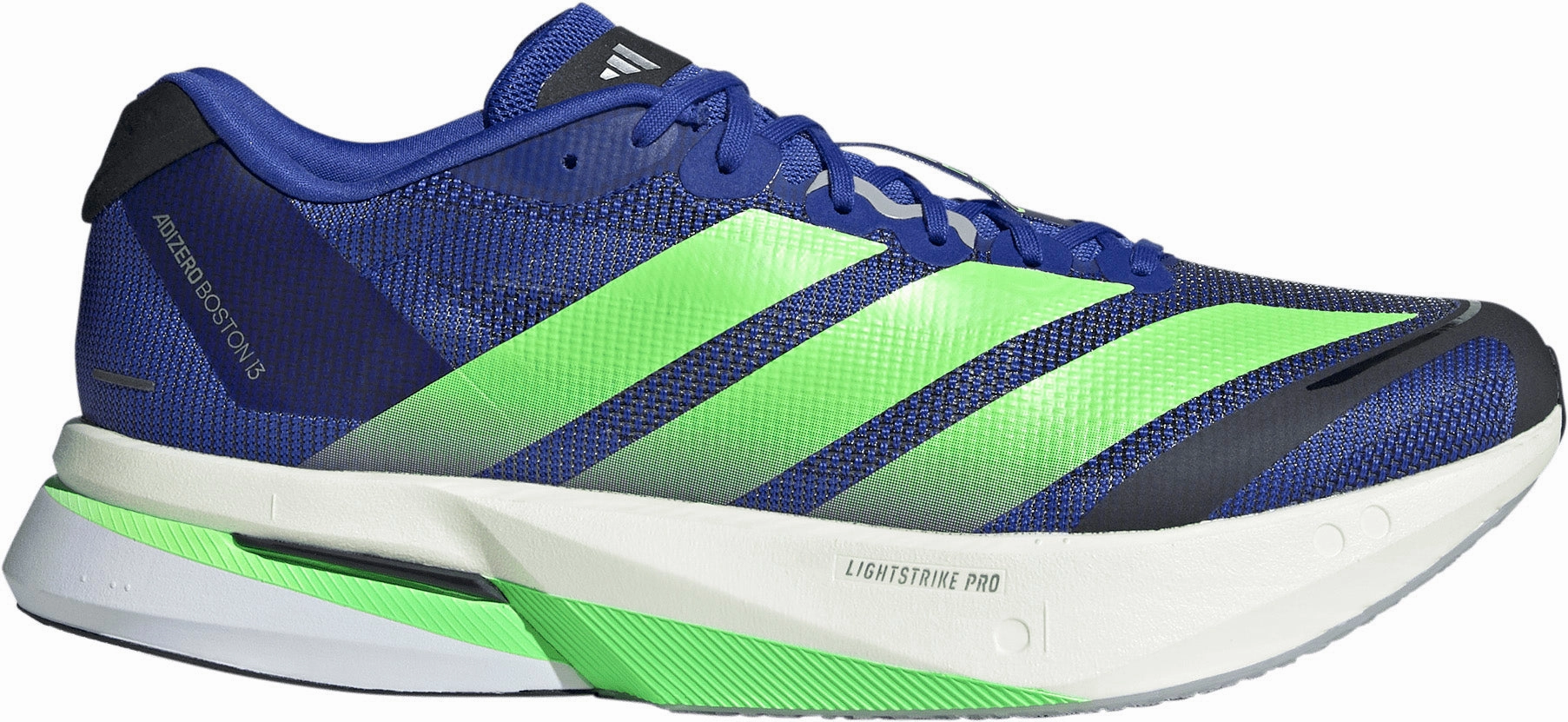 reinforced - seams shoes Ultra Light Construction adidas Adizero Boston 13 Mens Running Shoes - Blue