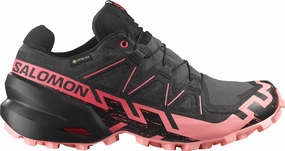 multi - strap shoes EVA Composite Sole Salomon Speedcross 6 GORE-TEX Womens Trail Running Shoes - Black
