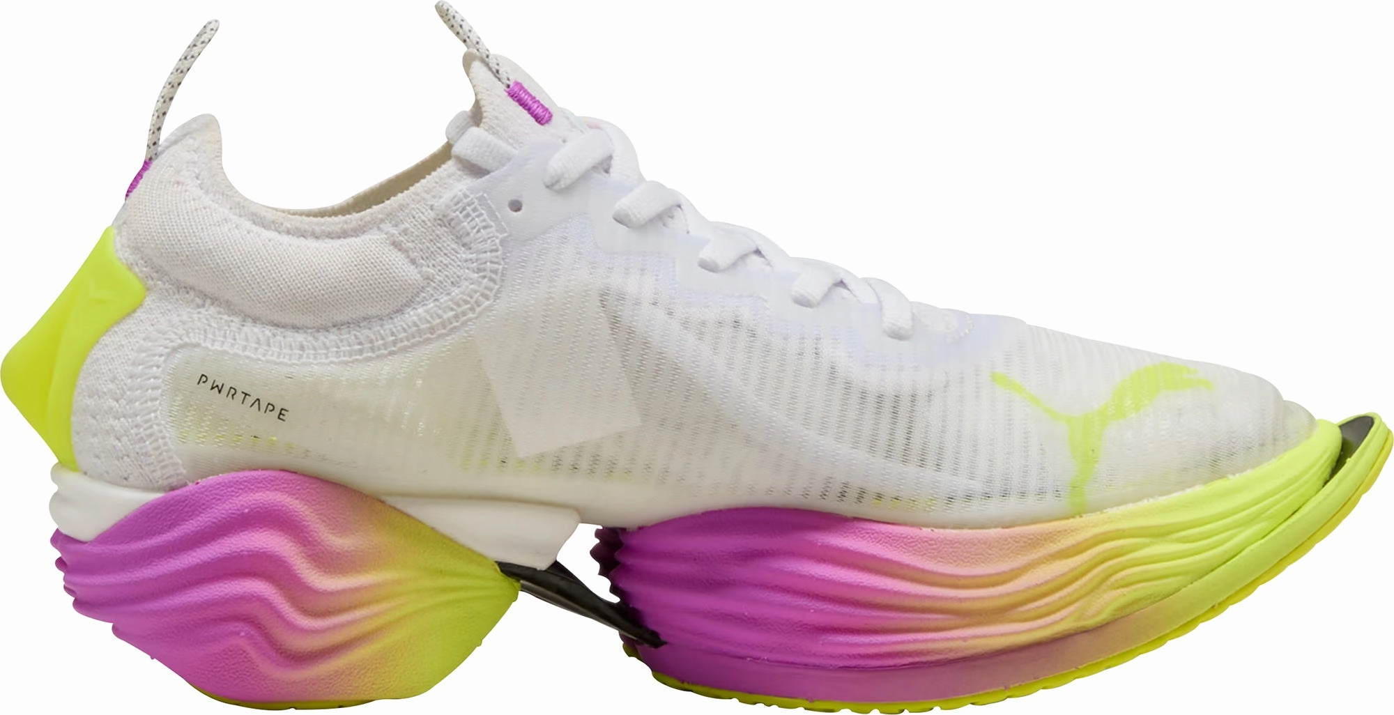 Rollbar Support System Puma Fast-R Nitro Elite 2 Ekiden Glow Womens Running Shoes - White