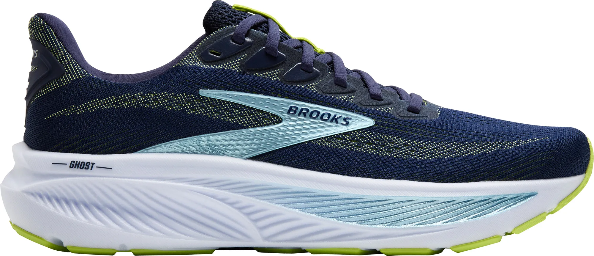 Brooks Ghost 17 Mens Running Shoes - Blue Quality Construction