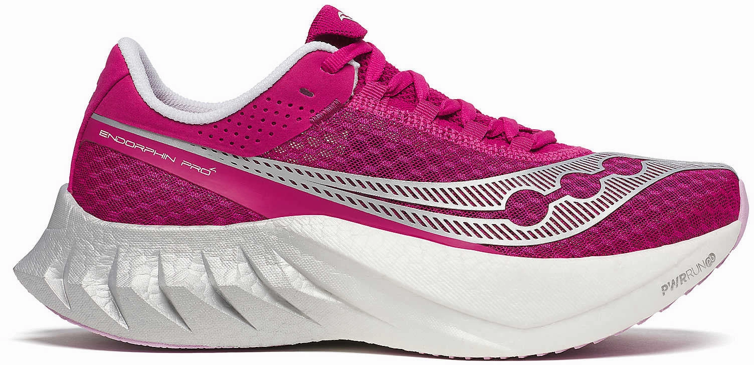 historical - themed running wear Uneven terrain Saucony Endorphin Pro 4 Womens Running Shoes - Pink