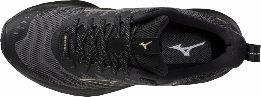 biomechanical Mizuno Wave Rider GORE-TEX 2 Womens Trail Running Shoes - Black