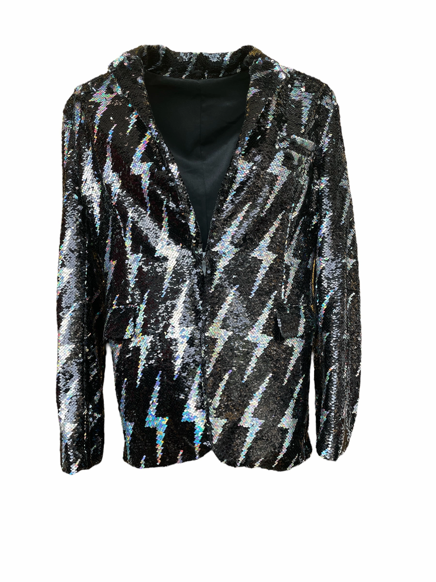 University Any Old Iron Men's Black Side of Lightning Blazer Jacket