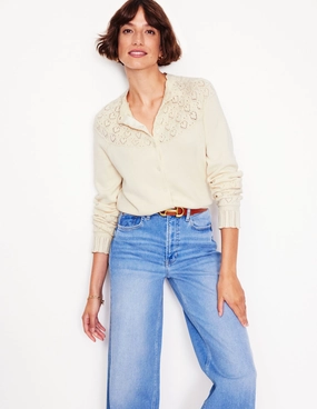 Quick Layer Daily Comfort Pretty Raglan Cardigan-Warm Ivory