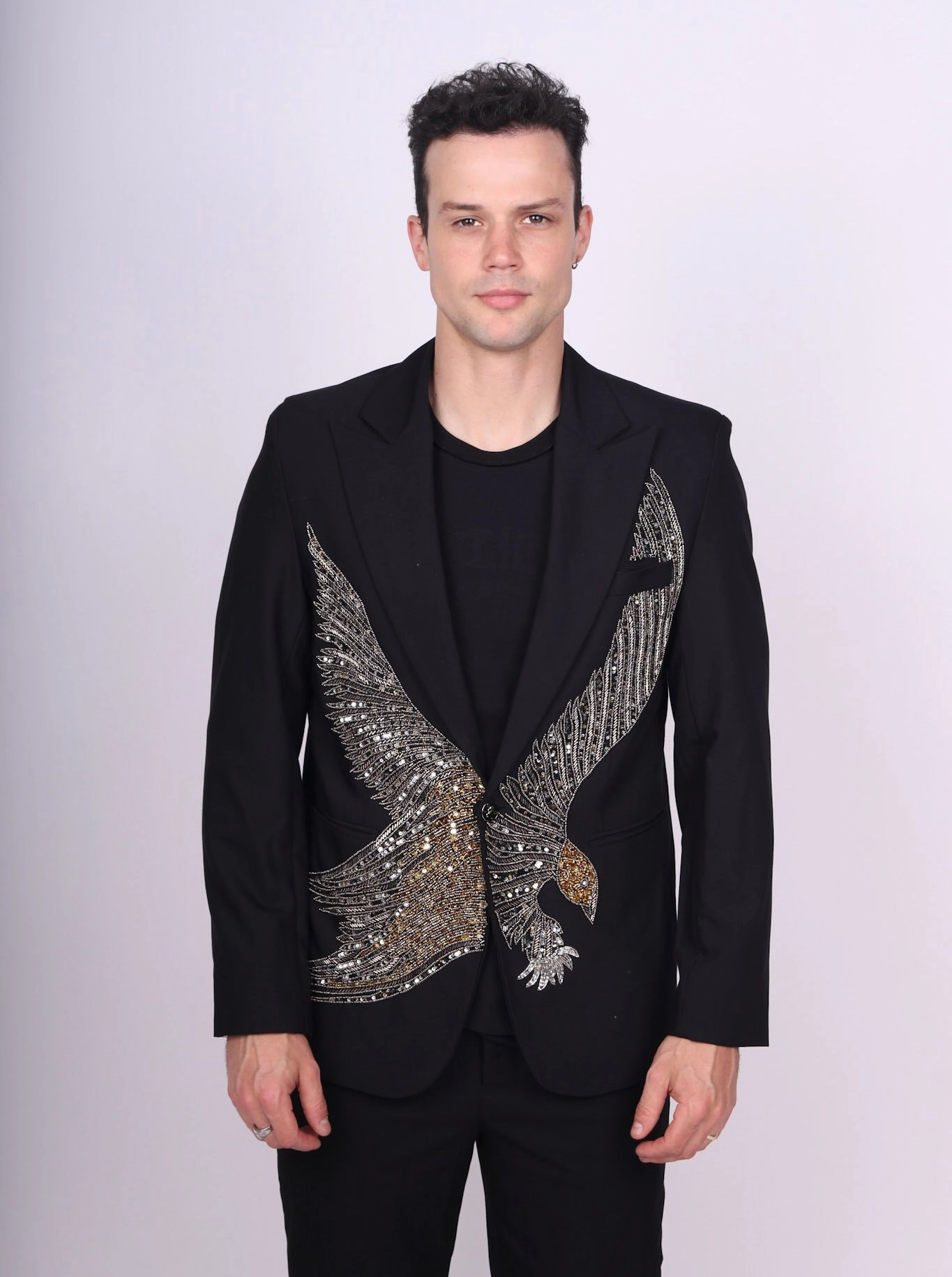 Any Old Iron Men's Swooping Eagle Blazer Jacket Defy