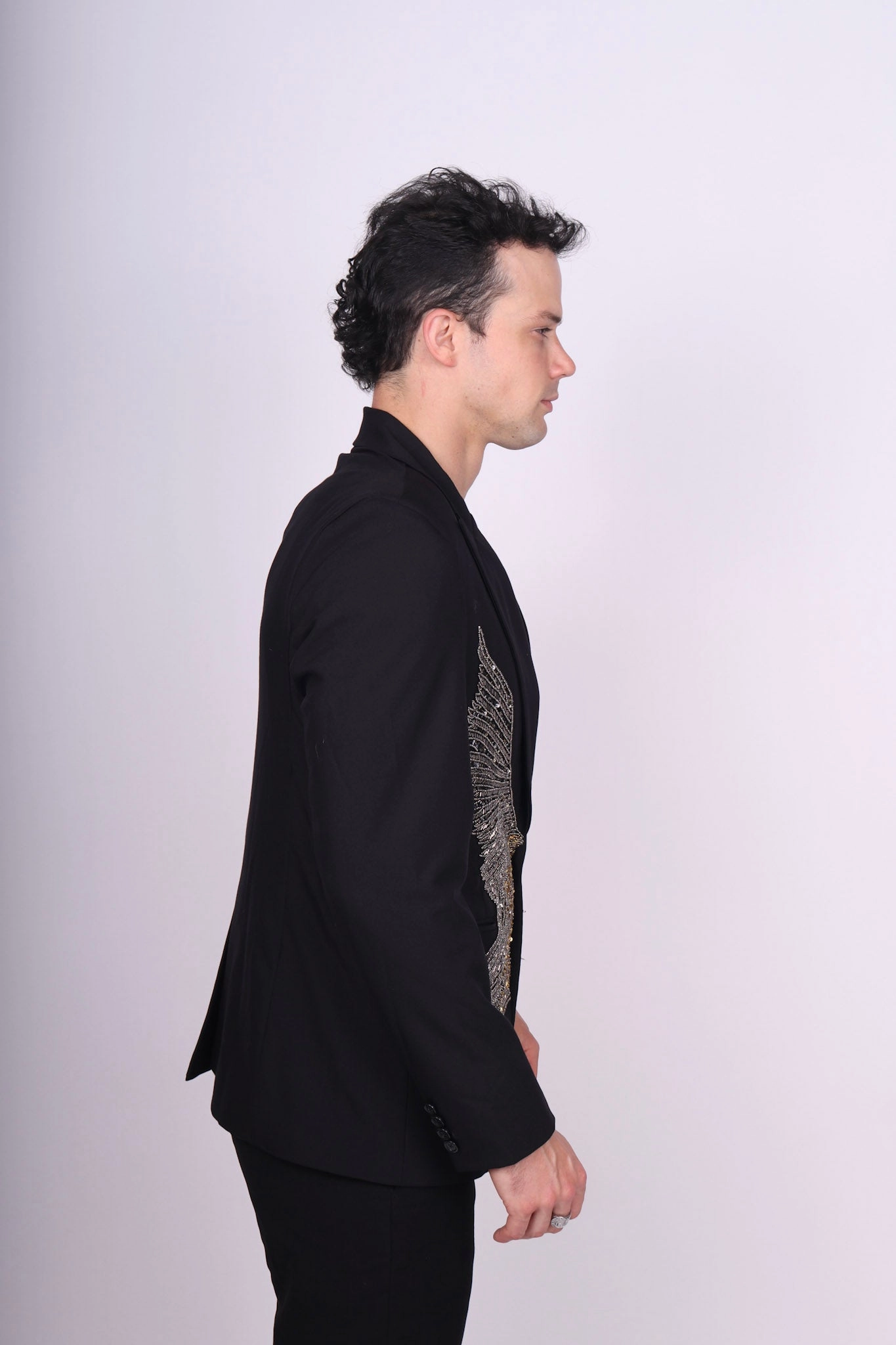 Propagate Essential Fit Any Old Iron Men's Swooping Eagle Blazer Jacket