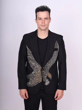 Any Old Iron Men's Swooping Eagle Blazer Jacket Defy