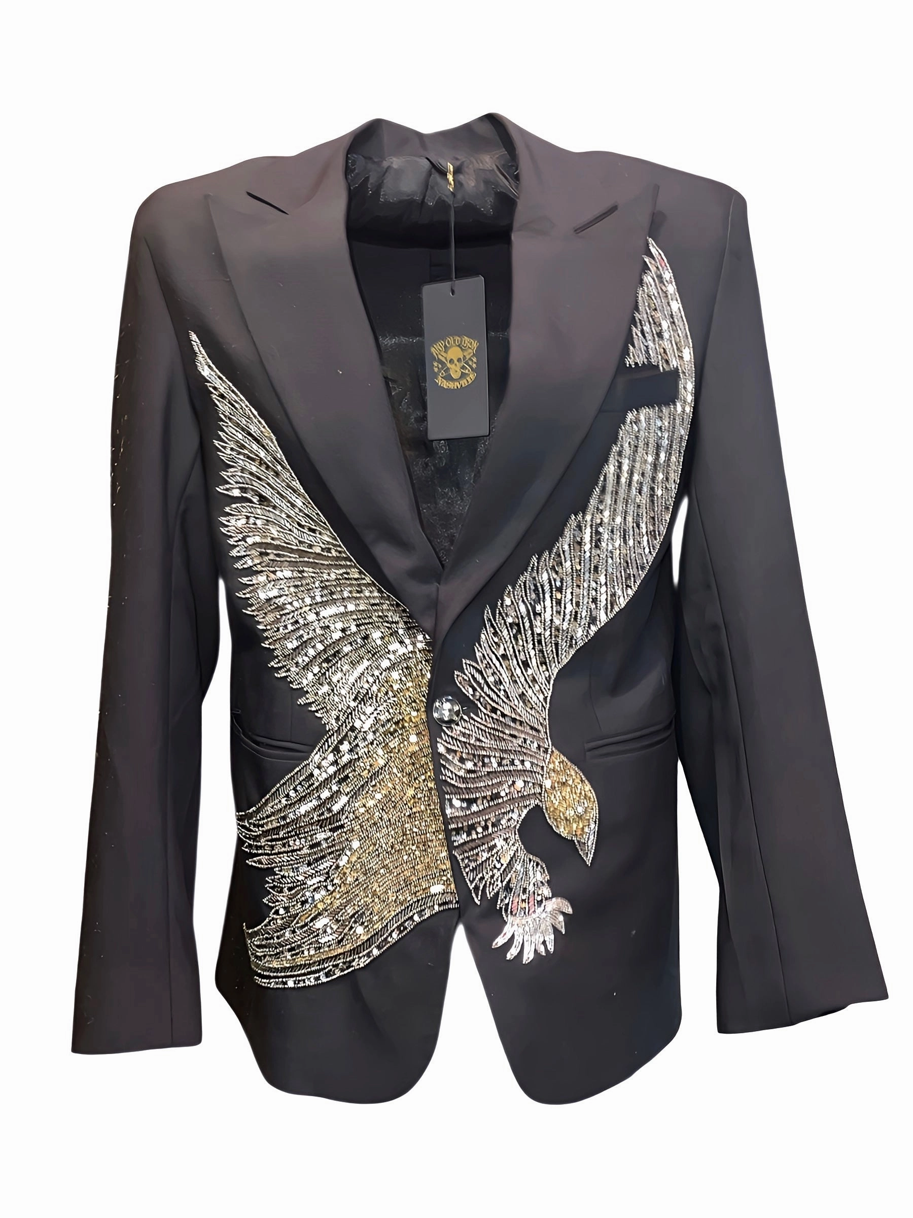 Any Old Iron Men's Swooping Eagle Blazer Jacket starlight Trust