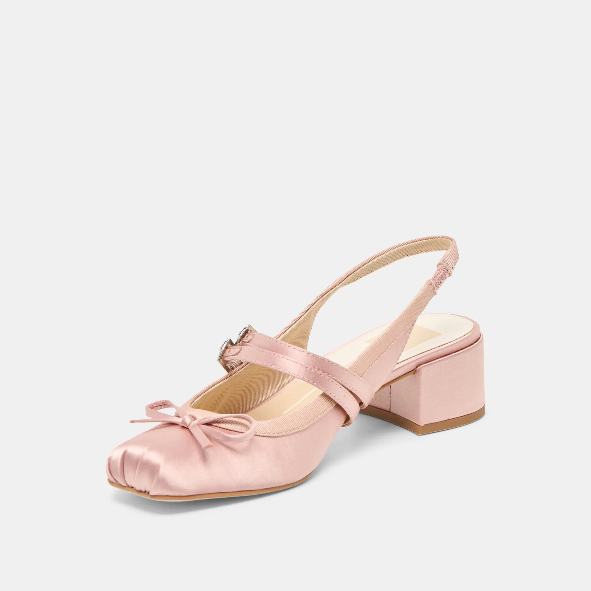 LORIS HEELS BLUSH SATIN Lightweight Casual Shoes Hidden Walk