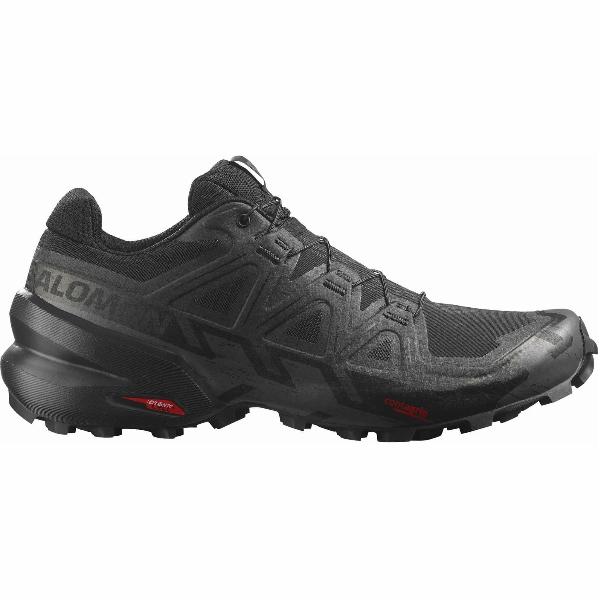 Salomon Speedcross 6 Mens Trail Running Shoes - Black tapered shoes