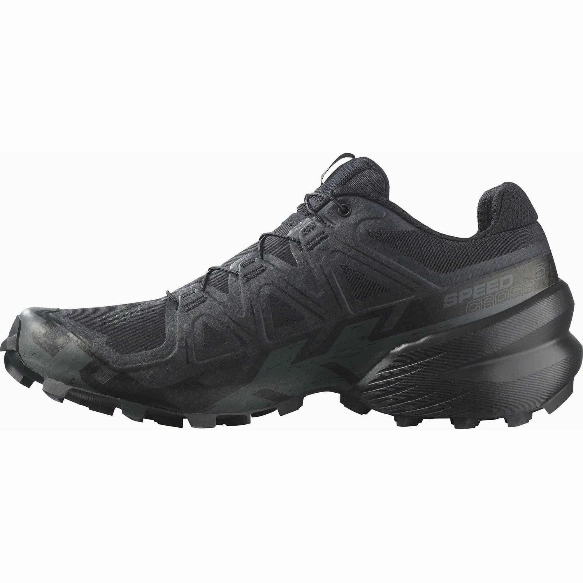 Salomon Speedcross 6 Mens Trail Running Shoes - Black Sustainable Lining