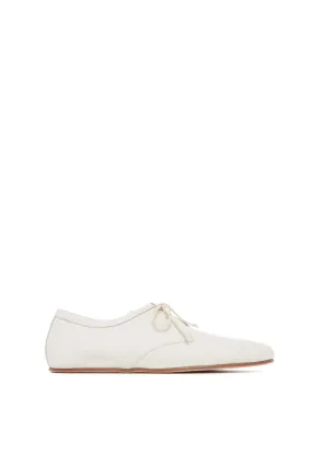 Minimalist Footwear Luca Flat Shoe in Cream Textured Leather