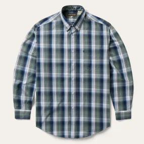 Lucky Diamond Plaid Button Front Shirt Smart Design Neutral Colors