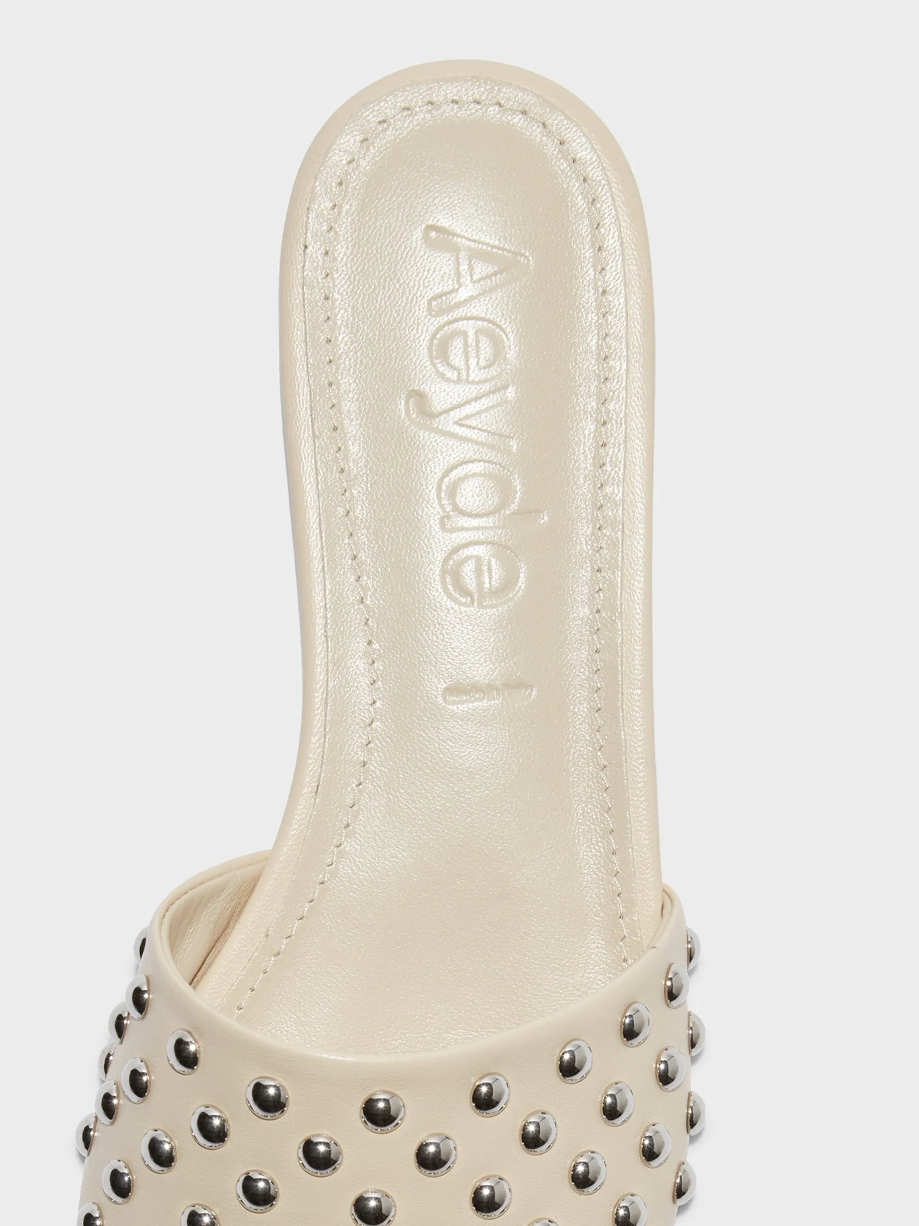 Comfort Padding Classic Sandals Anna Studded Leather Sandals