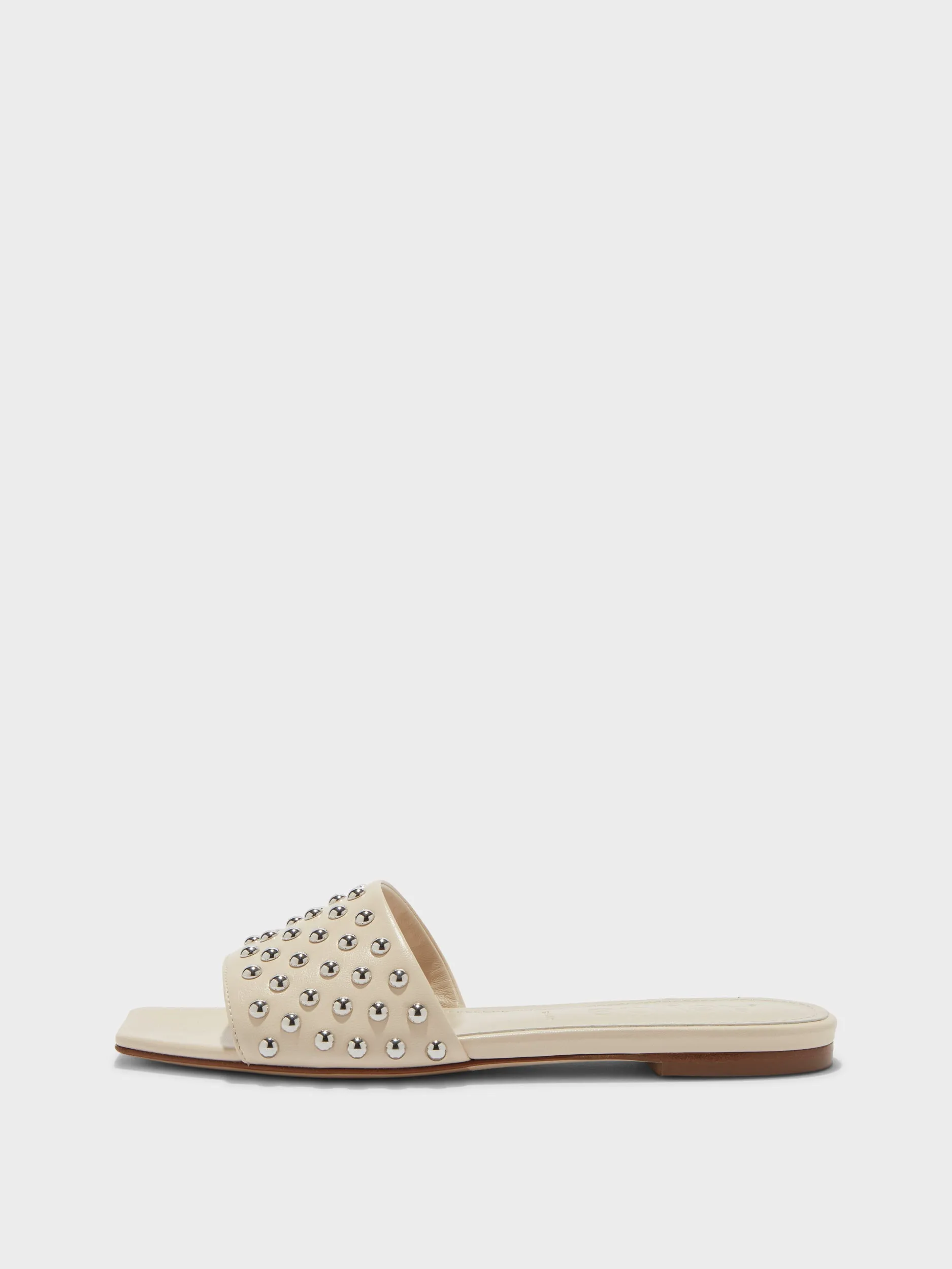 Anna Studded Leather Sandals Comfortable Vacation Sandals