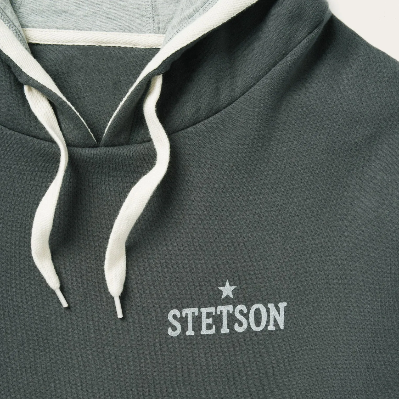 Anti Pilling Texture Soft touch finish Stetson Hoodie Star Left Chest
