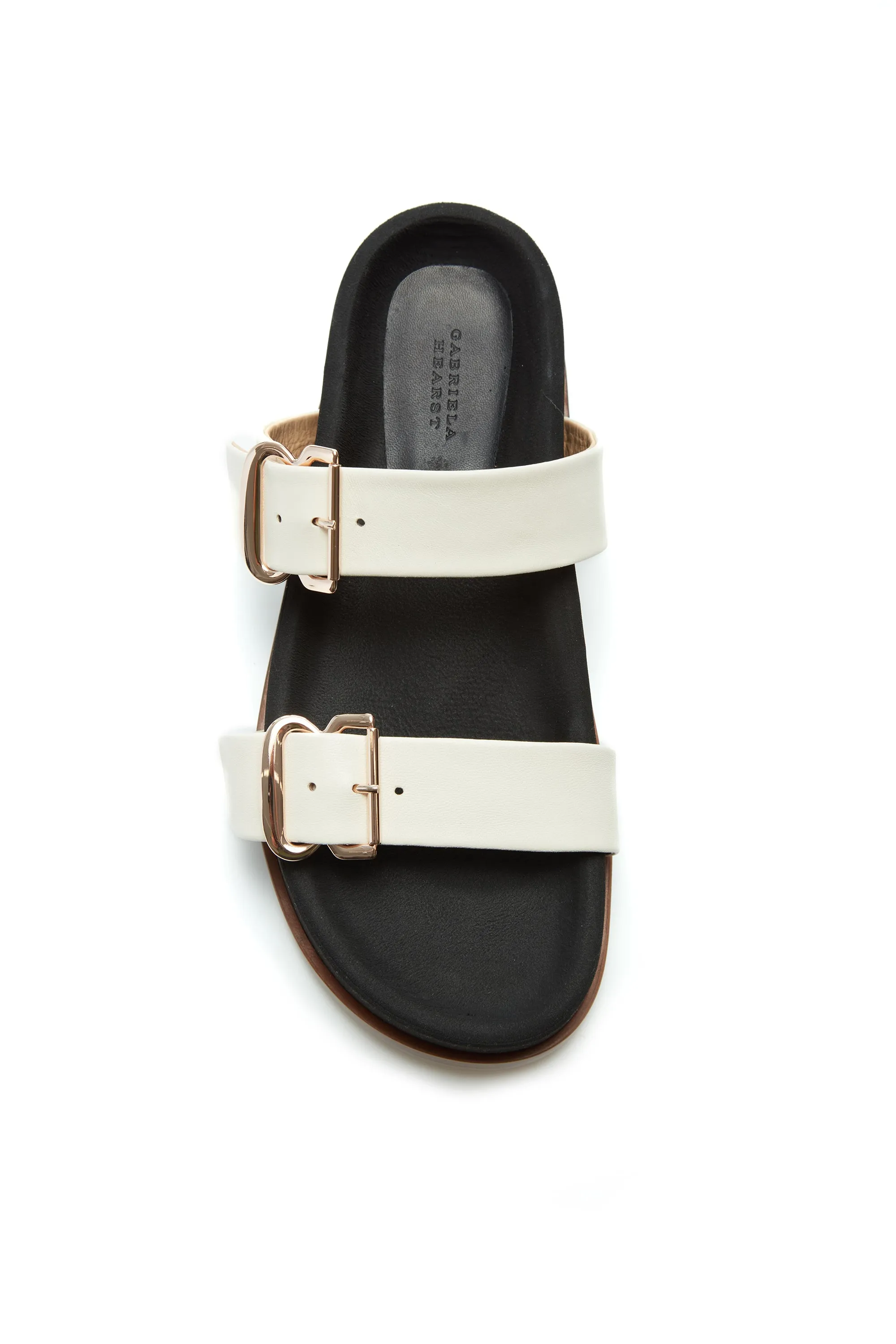 Wren Platform Sandal in Ivory Nappa Leather Hot Weather