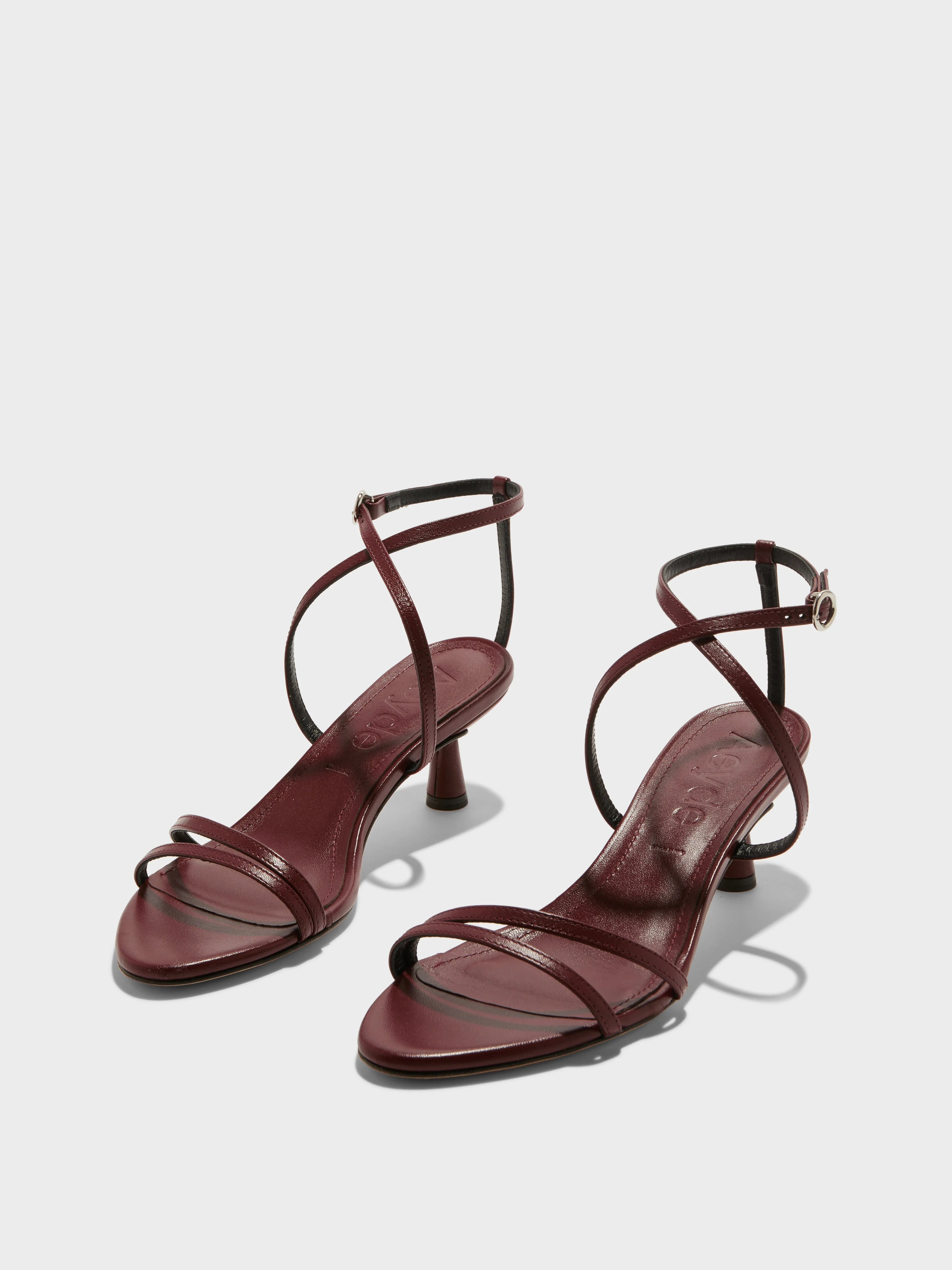 Maeve Leather Stiletto Sandals Understated Chic