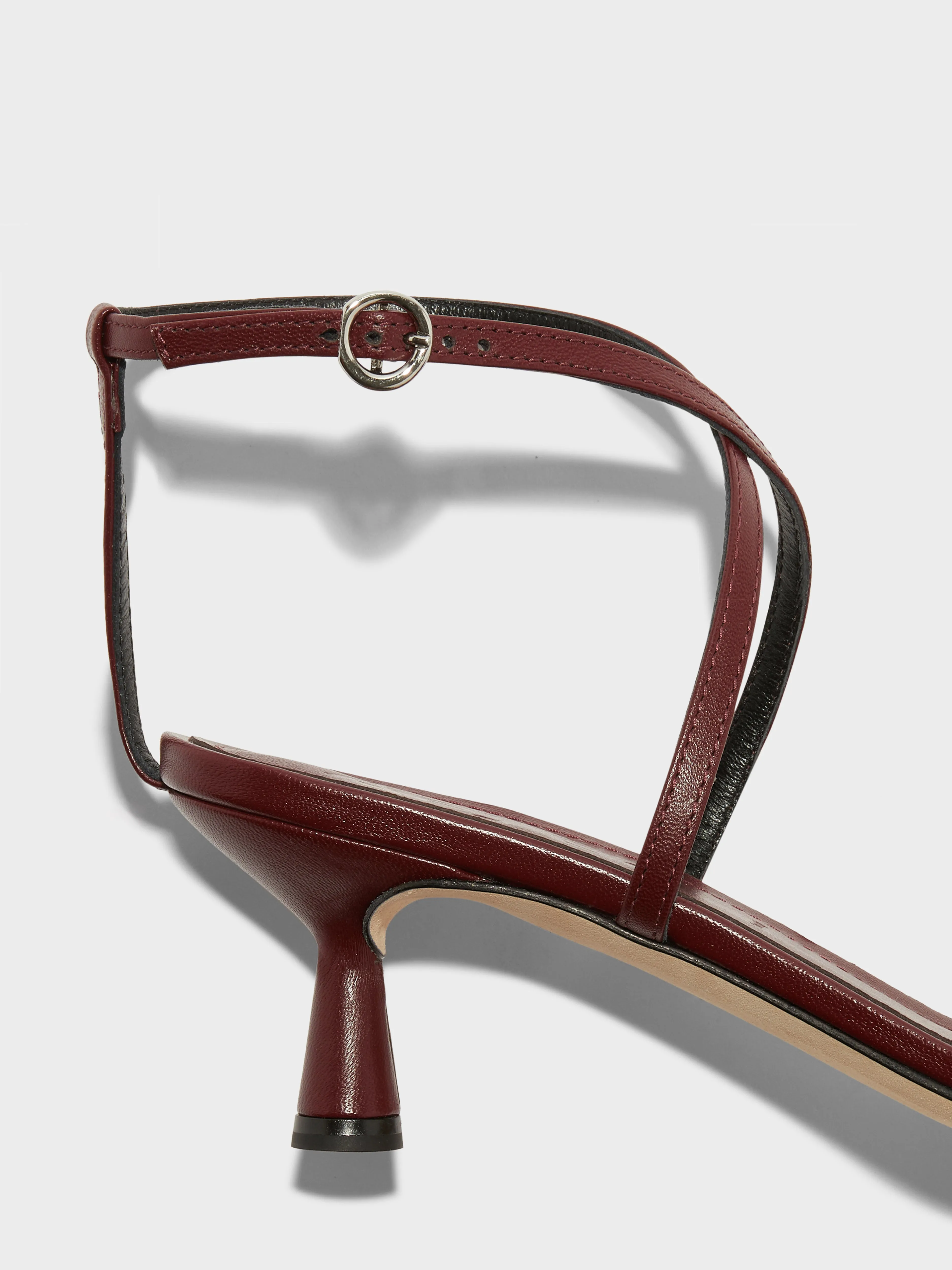 Glow Up Flexible Material Maeve Leather Stiletto Sandals