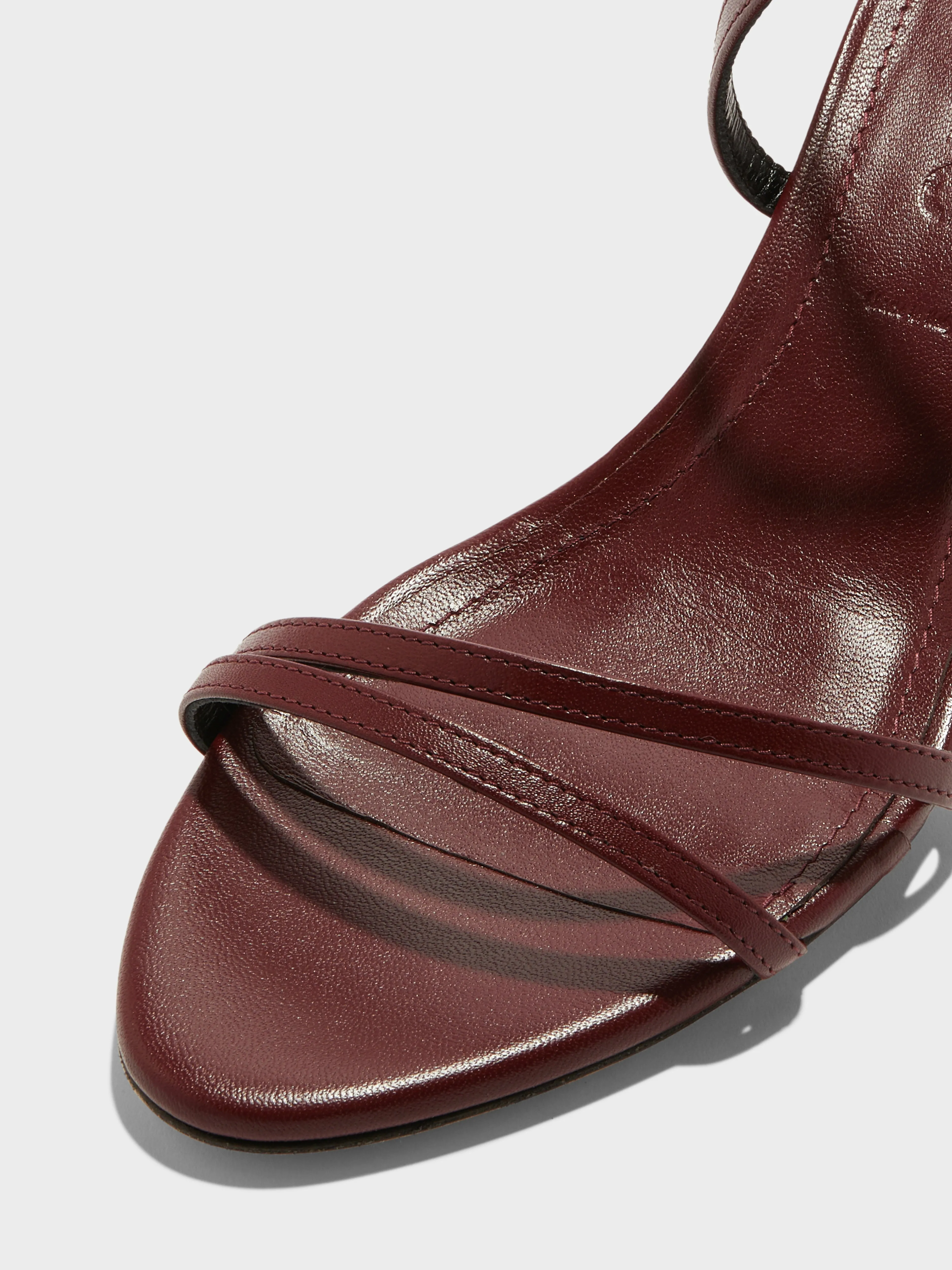 Maeve Leather Stiletto Sandals Breathable Lining