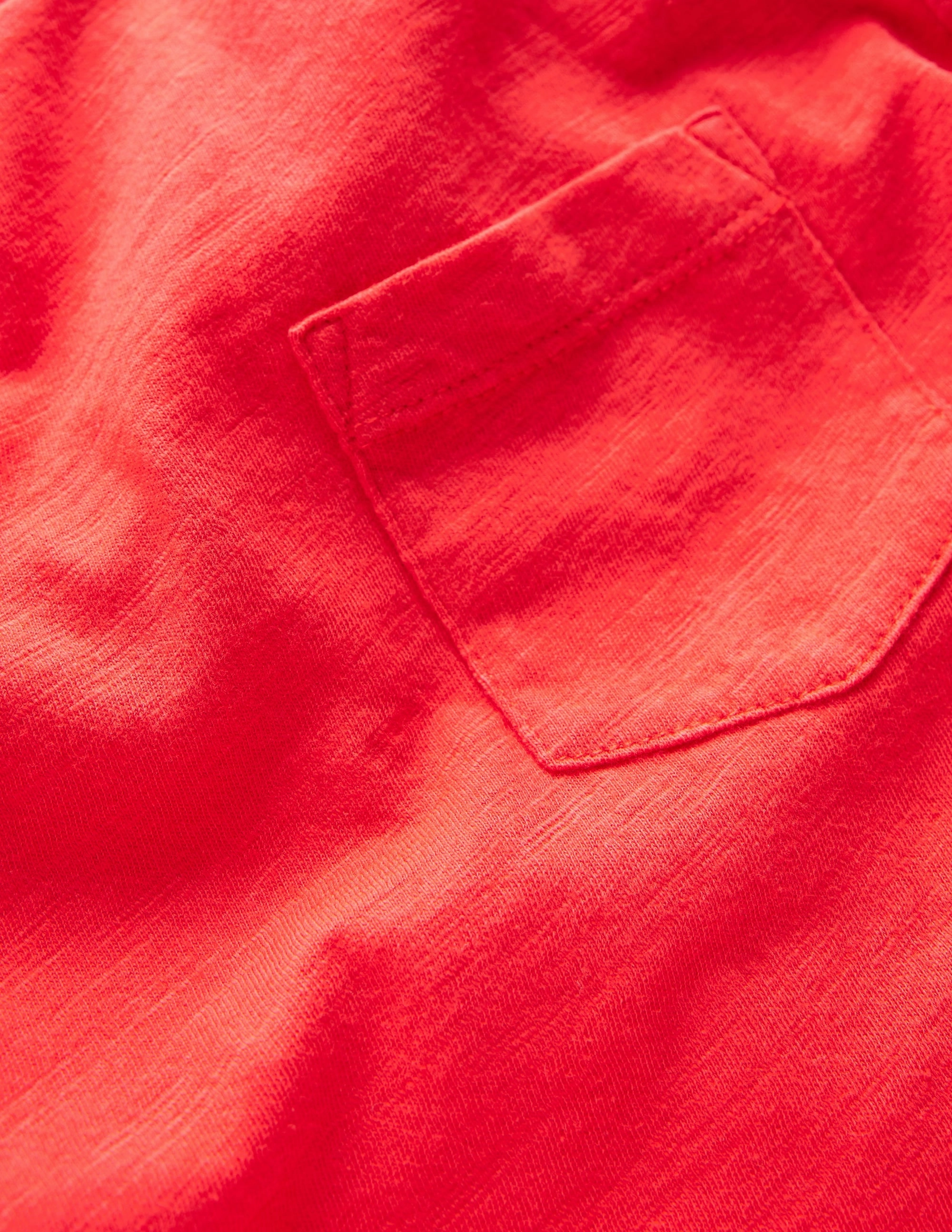 Lightweight Design Simple Yet Elegant Everyday Short Sleeve T-Shirt-Poppy Red