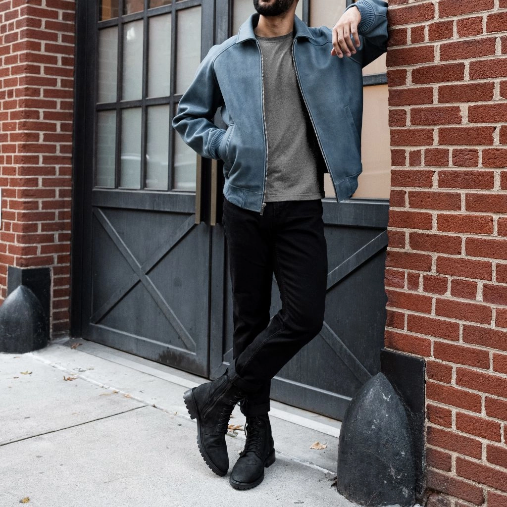 Score Waterproof Comfort Major League Jacket | Blue Textured