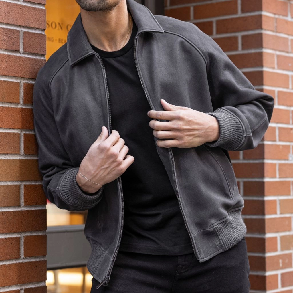 Major League Jacket | Grey Textured Winter Comfort