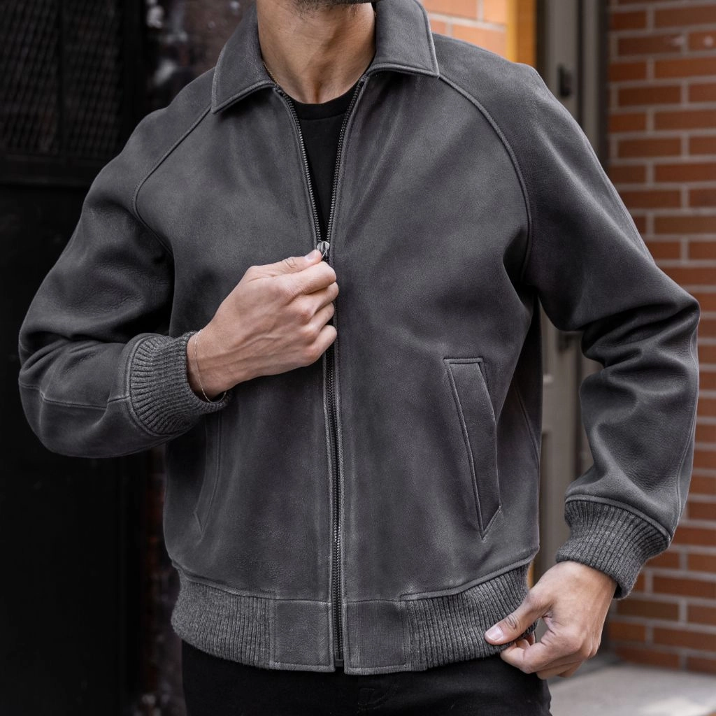 Decal Major League Jacket | Grey Textured