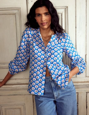 budget-friendly Active Flex Marina Jersey Shirt-Gallery Blue, Blossom Terrace