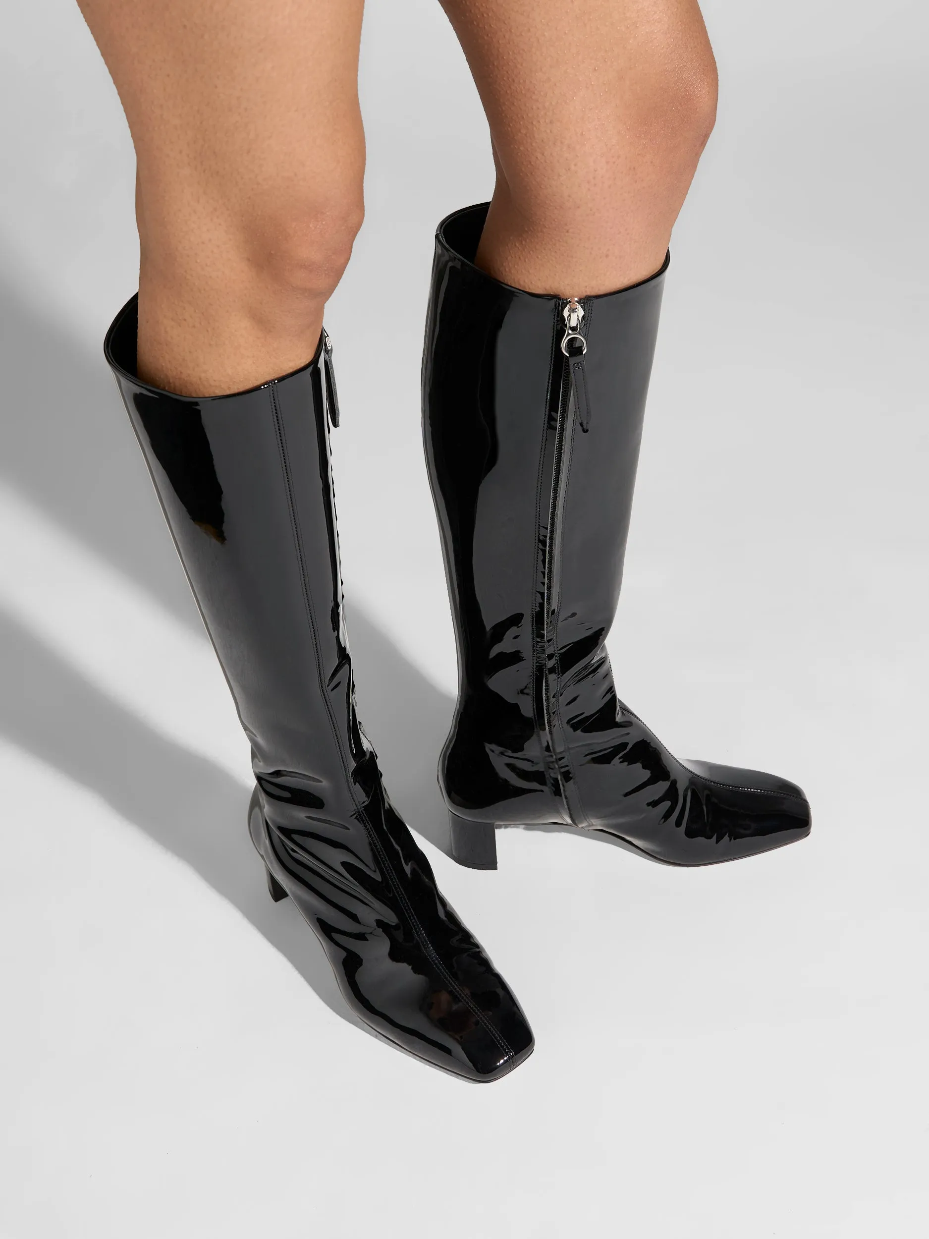 Thermal Core City Walking Marty Patent Knee-High Boots