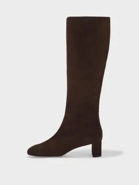 Sleek Function Scholar Marty Suede Knee-High Boots