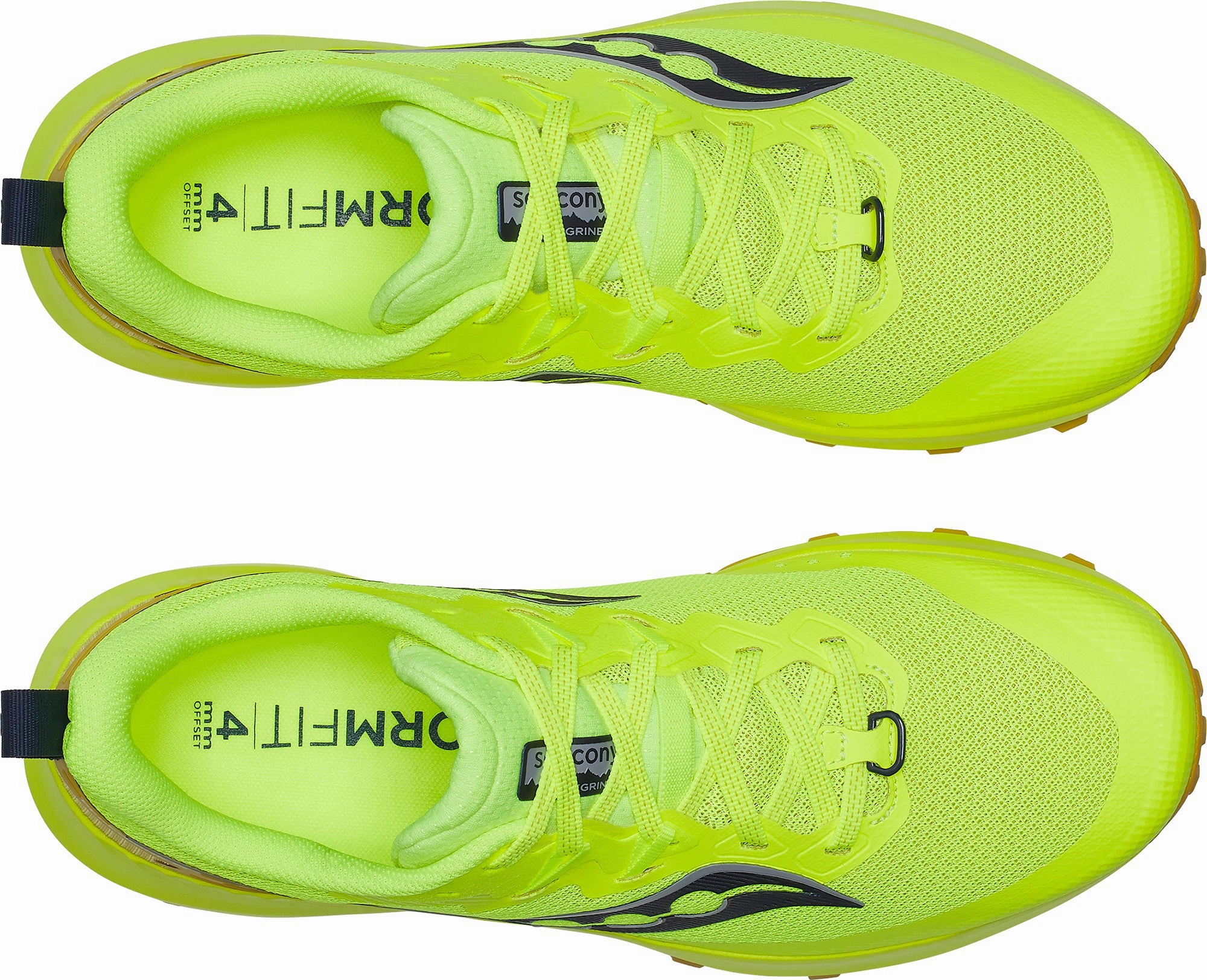 Tempo - run maximalist - feature shoes Saucony Peregrine 14 Mens Trail Running Shoes - Yellow