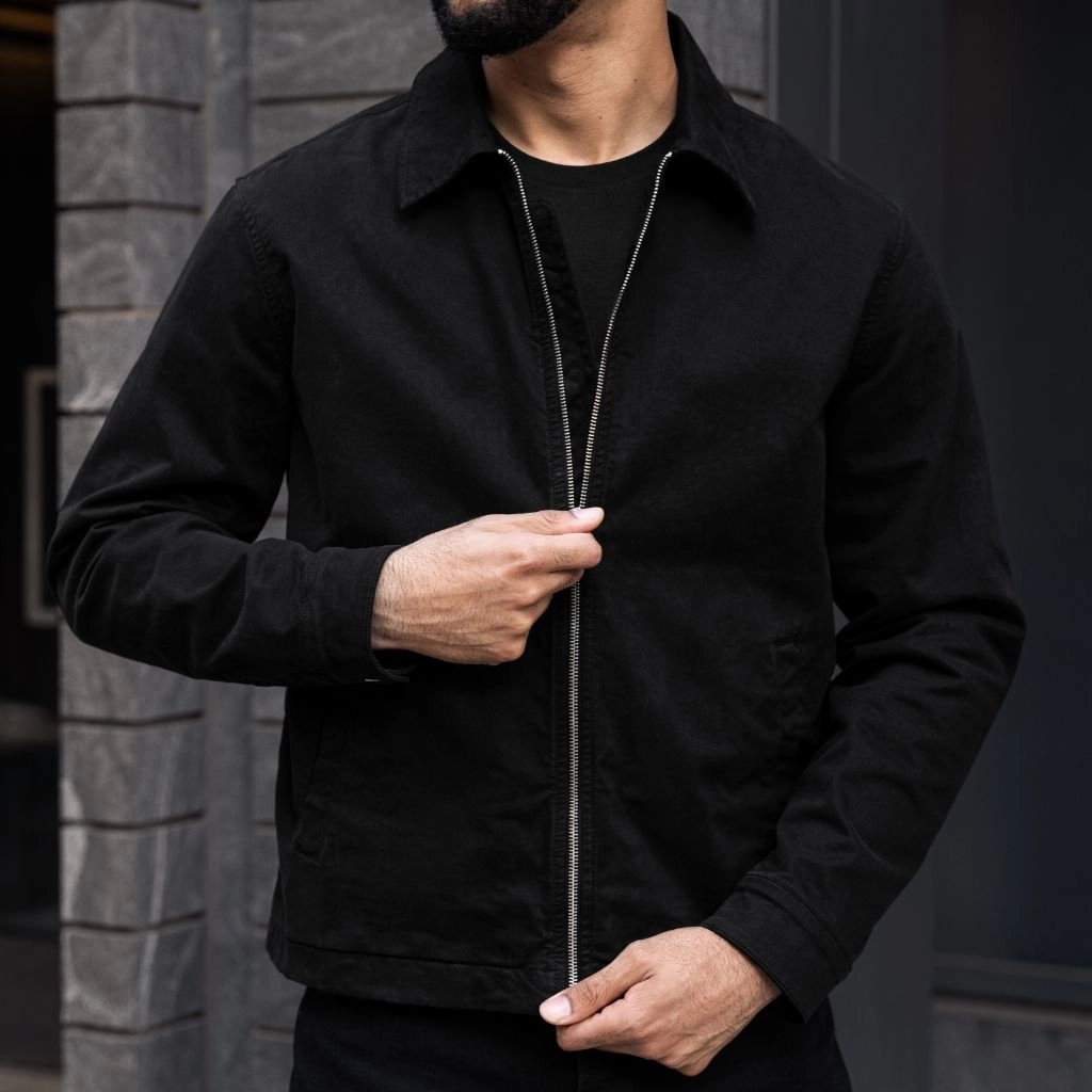Mechanic Jacket | Black Button Durable Outerwear