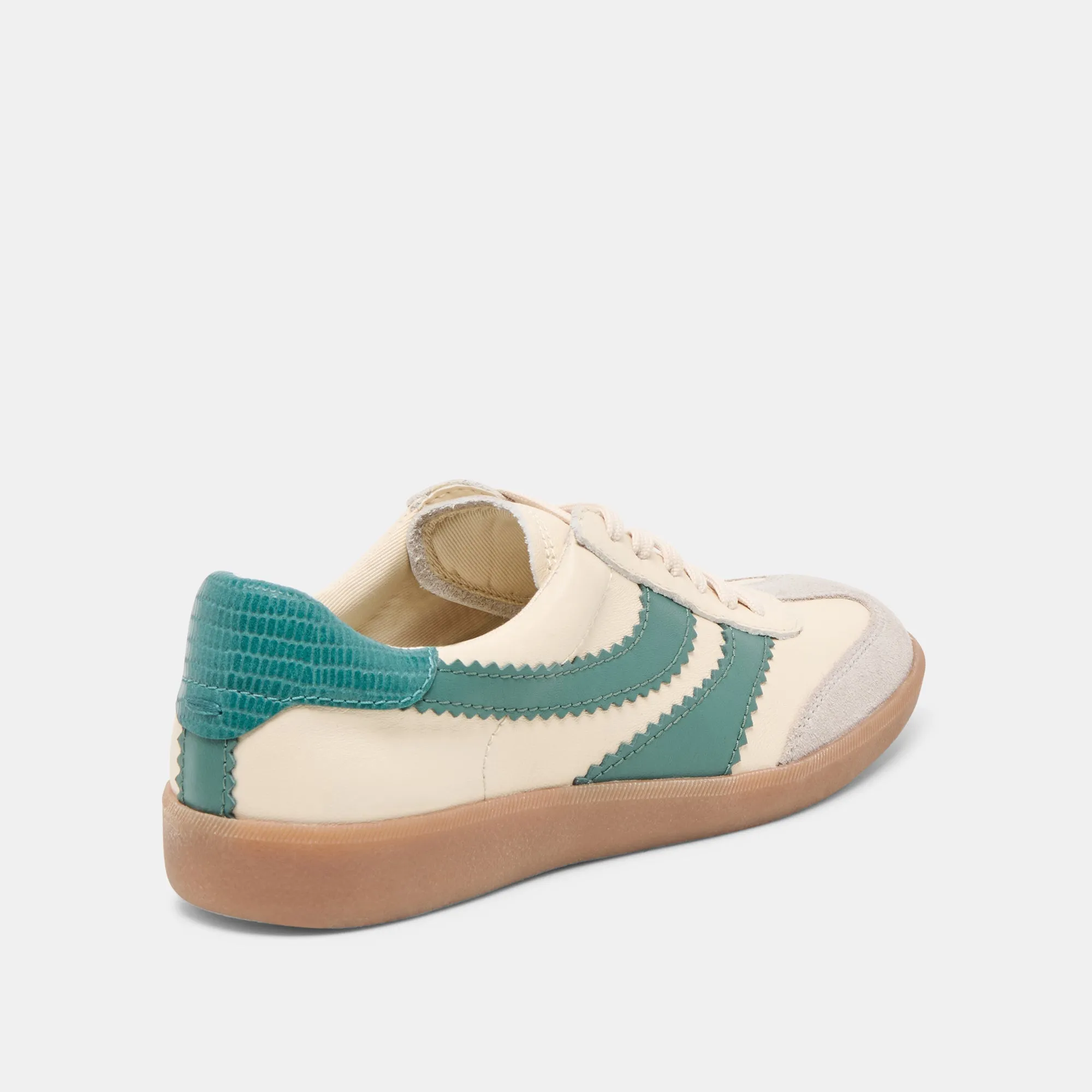 MERIT SNEAKERS WHITE GREEN LEATHER Classic Comfort