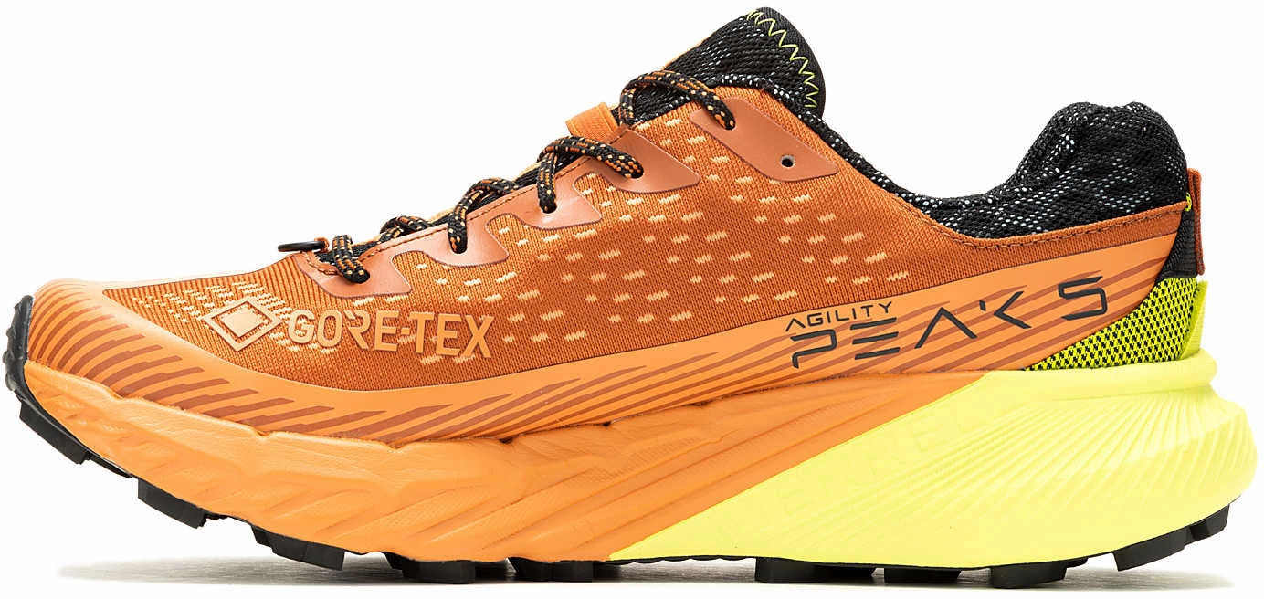Merrell Agility Peak 5 GORE-TEX Mens Trail Running Shoes - Orange Comfortable Energy Return men