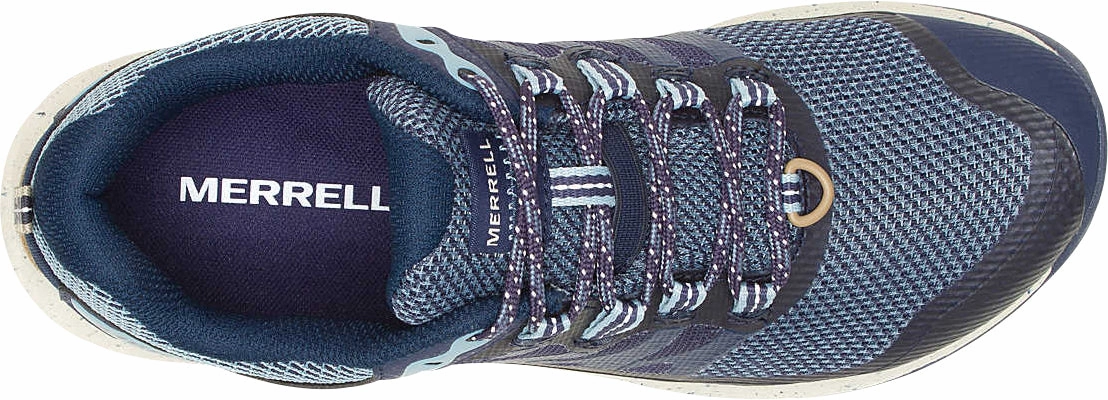 Stabilizing Medial Post Merrell Antora 3 GORE-TEX Womens Trail Running Shoes - Blue