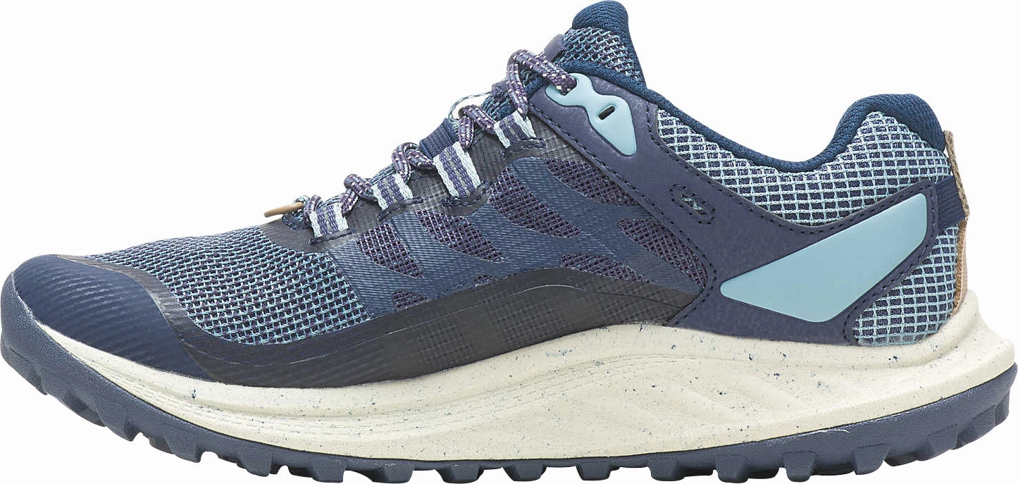 Merrell Antora 3 Womens Trail Running Shoes - Blue Foot Training