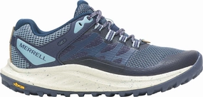 Merrell Antora 3 Womens Trail Running Shoes - Blue Motion Control Plate