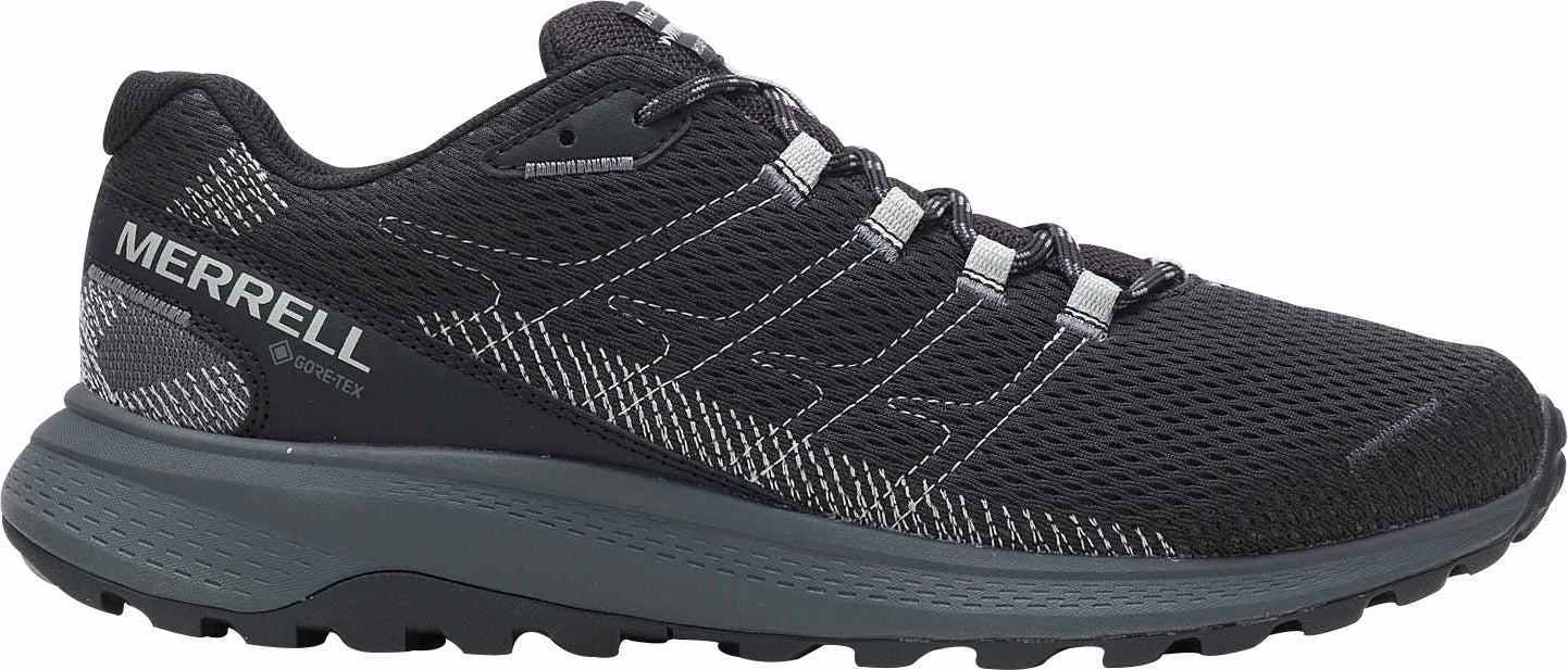 windproof shoes toe - box - roomy - design - spaciousness shoes Merrell Fly Strike GORE-TEX Mens Trail Running Shoes - Black