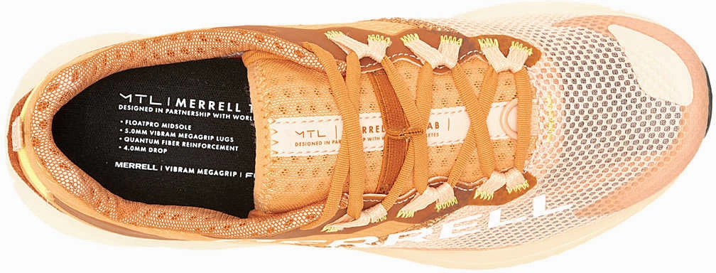 Stretchable Upper Material Enhanced Heel Counter Merrell MTL Long Sky 2 Womens Trail Running Shoes - Orange