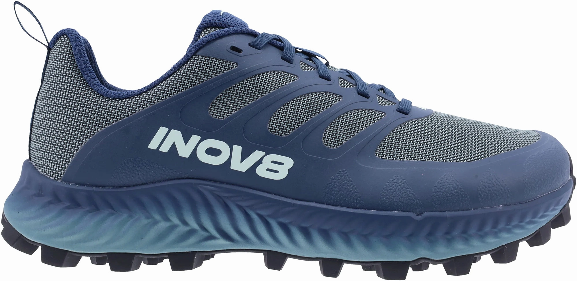 Gel Cushioning Multi Directional Flex Grooves Inov8 MudTalon Womens Trail Running Shoes - Blue