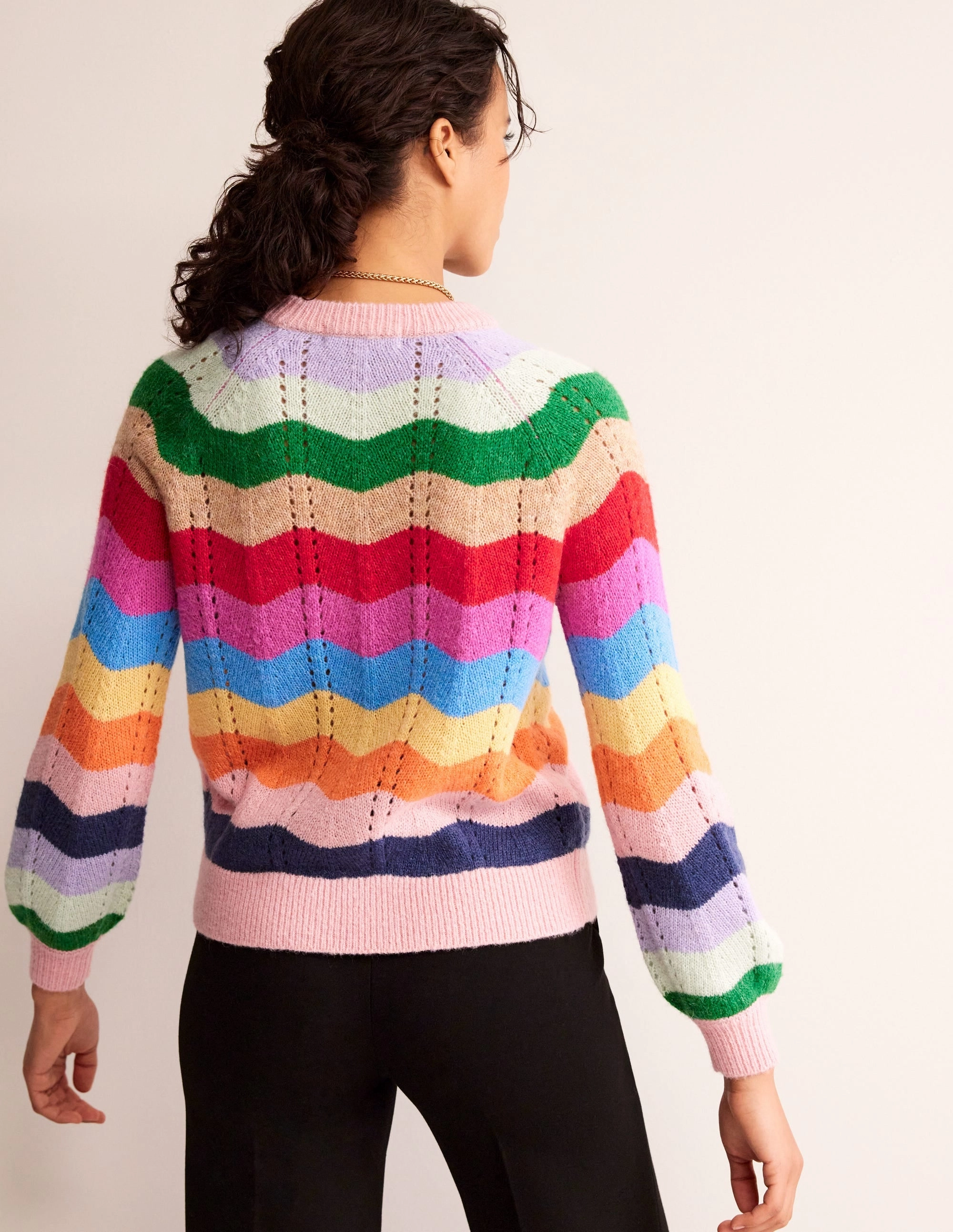 Fluffy Wave Jumper-Multi FourWay Stretch Fabric