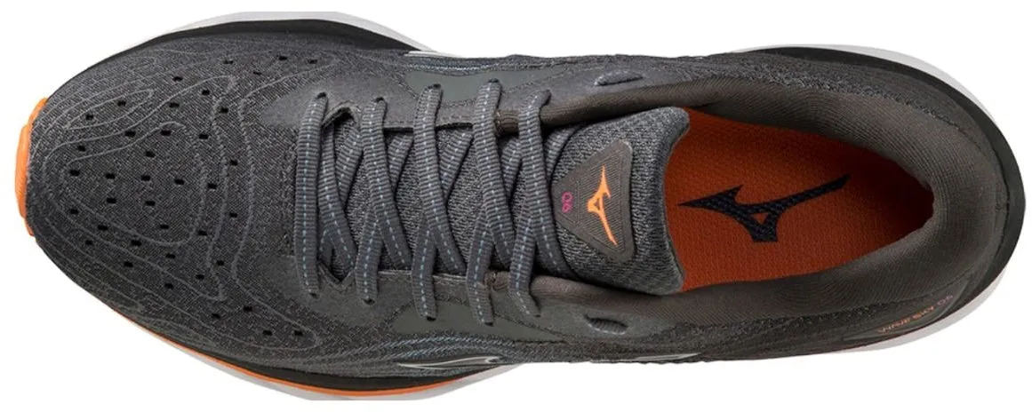 Mizuno Wave Sky 6 Womens Running Shoes - Grey Foot alignment