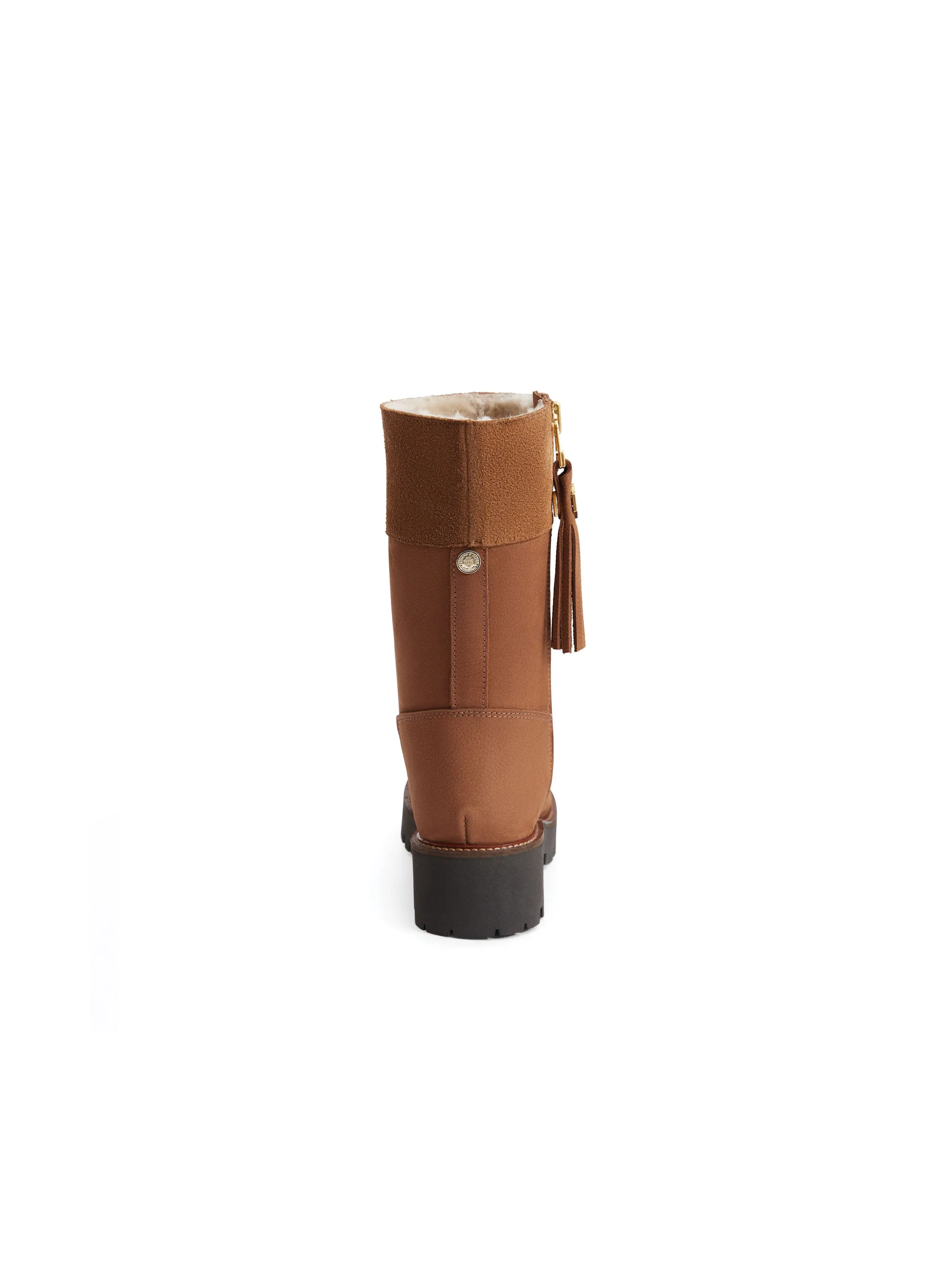 Shearling Lined Paris - Cognac Nubuck Active Lifestyle