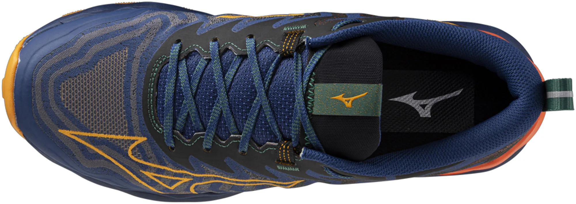 Mizuno Wave Daichi 8 Mens Trail Running Shoes - Blue Non Irritating Stitch Lines