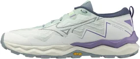 pattern - printed shoes impact - protection - mechanism shoes Mizuno Wave Daichi 9 GORE-TEX Womens Trail Running Shoes - White