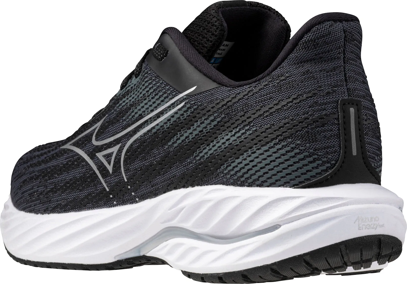 Mizuno Wave Inspire 21 WIDE FIT (D) Womens Running Shoes - Black running with a headband Strappy