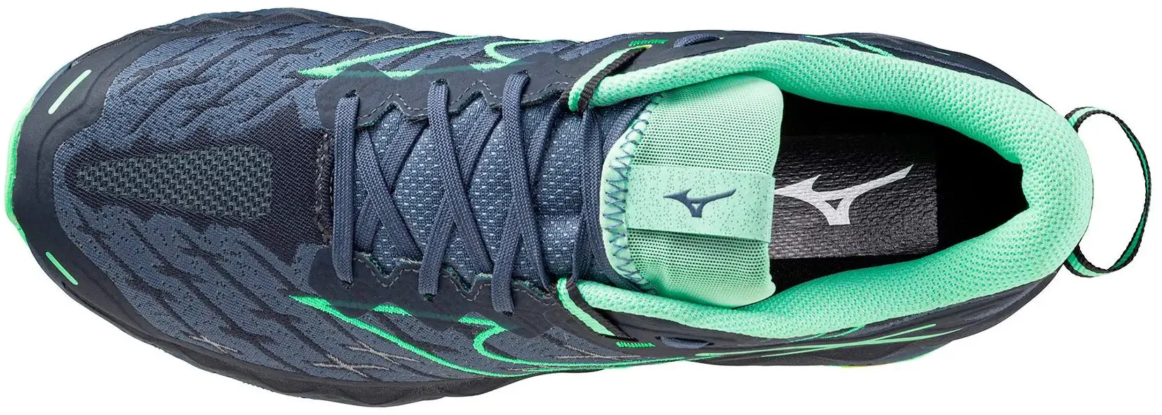 Mizuno Wave Mujin 10 Mens Trail Running Shoes - Blue running on track shoes