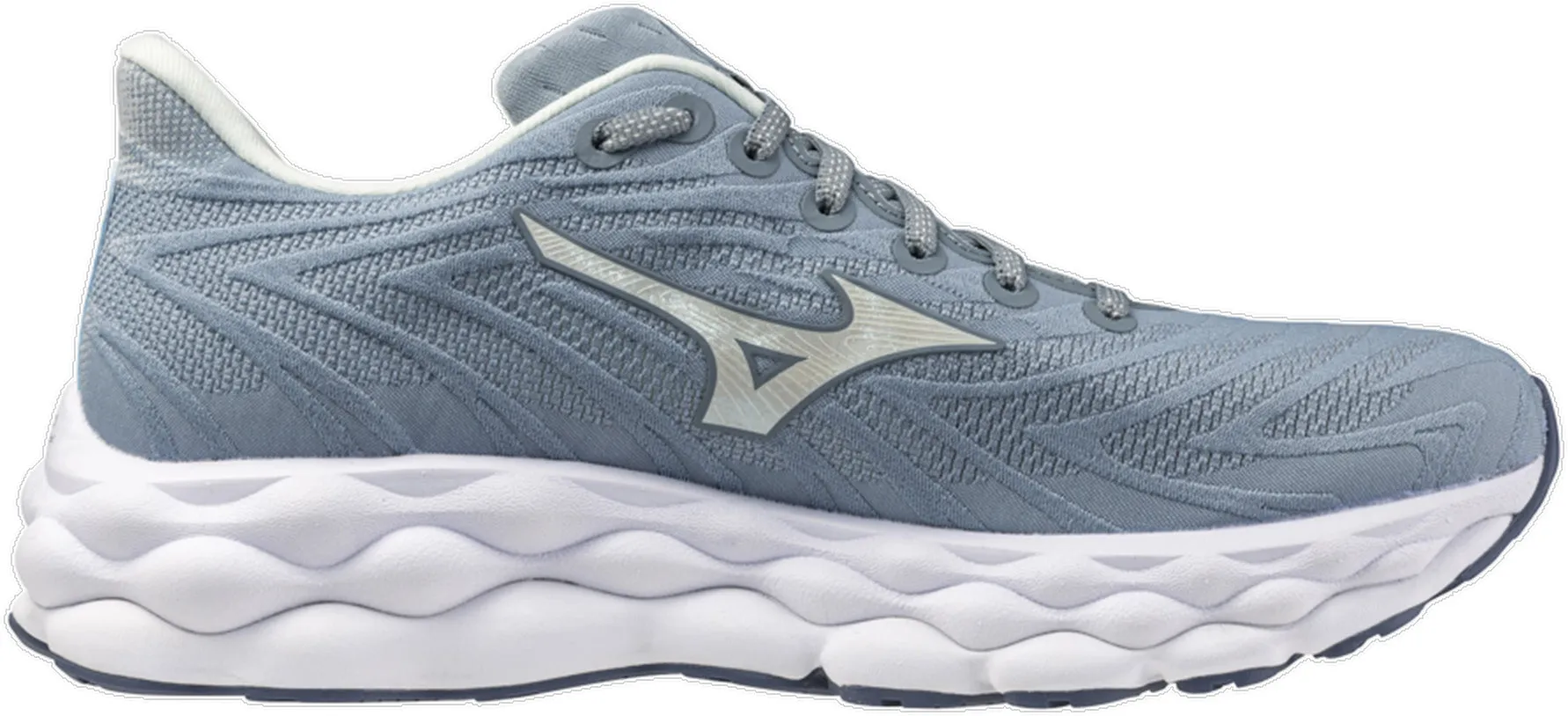 lace - up shoe model Mizuno Wave Sky 8 Womens Running Shoes - Grey